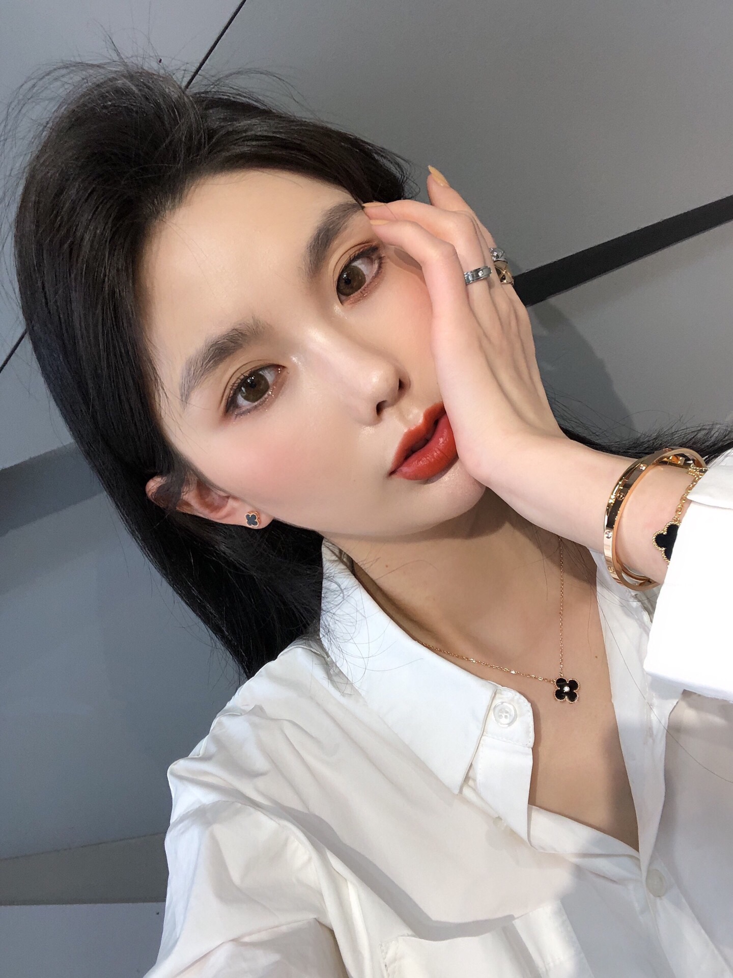 반클리프 알함브라 귀걸이,스몰 상세 이미지